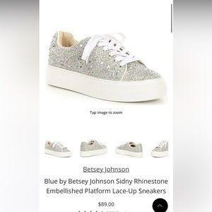 Betsy Johnson bedazzled sneakers